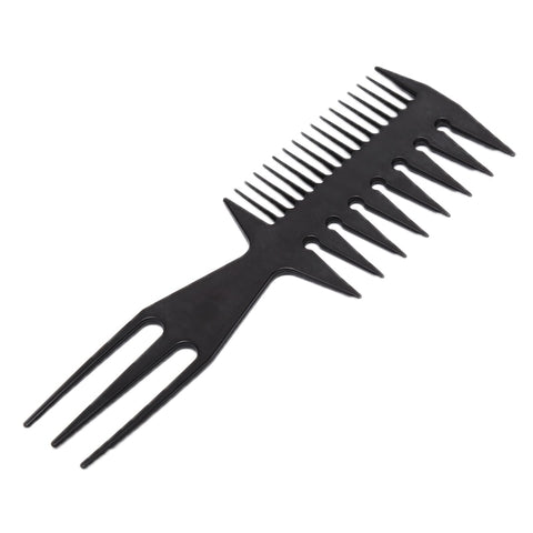 Professional Fish Bone Shape Hair Brush Double Side Tooth Comb
