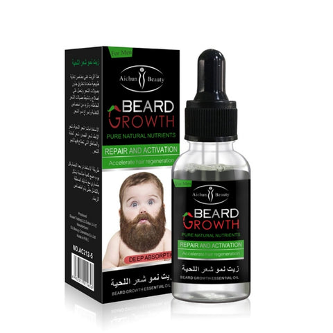 Natural Organic Men Beard Growth Oil Conditioner