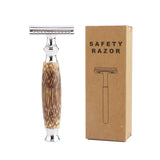 Bamboo Handle Double Edge Shaving Razor