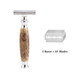 Bamboo Handle Double Edge Shaving Razor