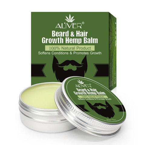Organic Beard Hair Growth Plant Oil Balm Moisturizing Smoothing